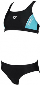 Arena Thrice Two Pieces Junior Black/Martinica/White Arena Thrice Two Pieces Junior Black/Martinica/White