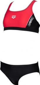 Arena Thrice Two Pieces Junior Black/Anguria/White Arena Thrice Two Pieces Junior Black/Anguria/White