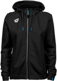 Arena Women Team Hooded Jacket Panel Black Arena Women Team Hooded Jacket Panel Black