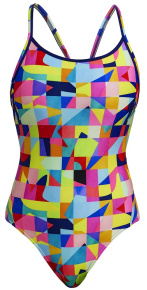 Funkita On The Grid Diamond Back One Piece Funkita On The Grid Diamond Back One Piece