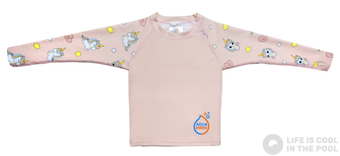 Дитяча пляжна УФ футболка Aquakiddo UV Protection Shirt Unicorns