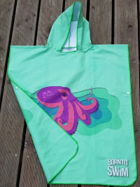BornToSwim Octopus Poncho Junior Green BornToSwim Octopus Poncho Junior Green