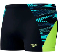 Speedo Eco Endurance+ Max Splice Aquashort Black/Hyper Yellow