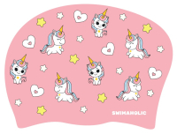 Дитяча плавальна шапочка для довгого волосся Swimaholic Unicorns Long Hair Cap Junior