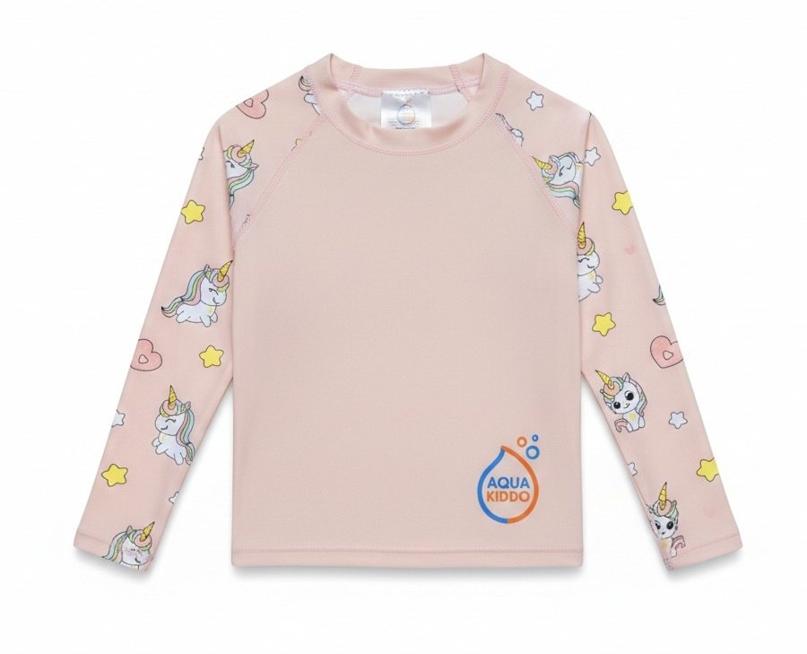Дитяча пляжна УФ футболка Aquakiddo UV Protection Shirt Unicorns
